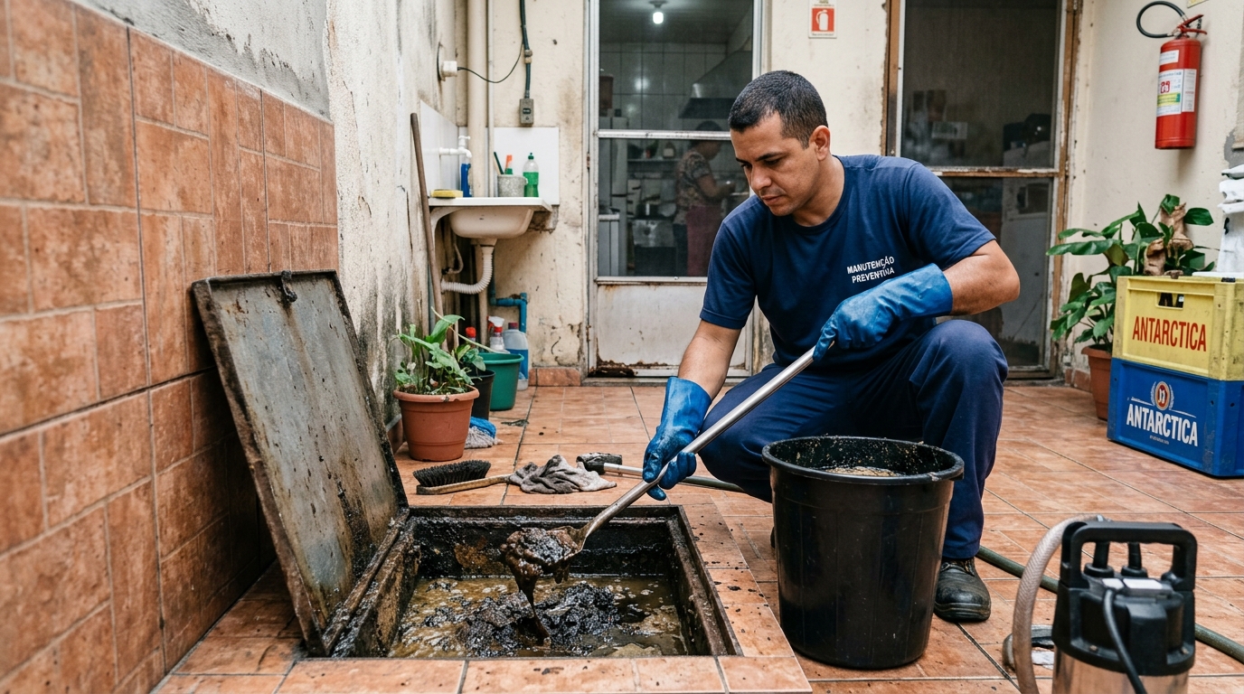 Limpeza de Caixa de Gordura perto de mim em Americana‑SP